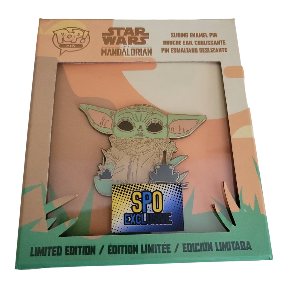 Funko Pop Pin Star Wars The Mandalorian Sliding Enamel Pin Limited Edition